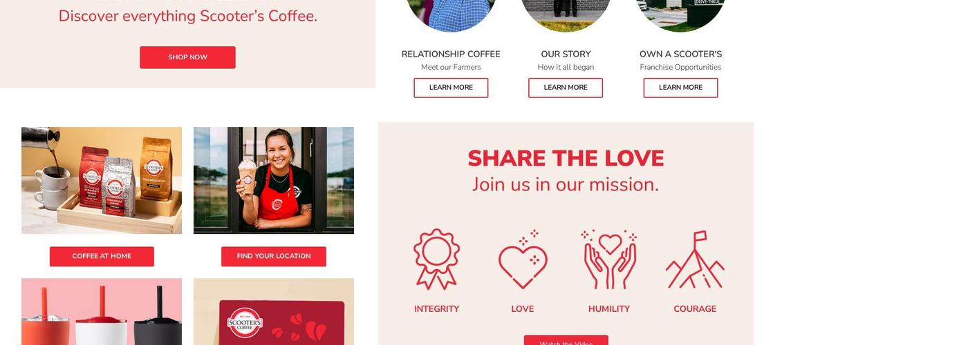 Scooter's Coffee Menu