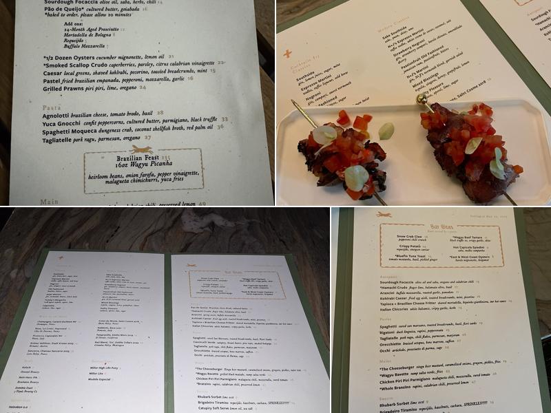 Nic + Junior's Menu