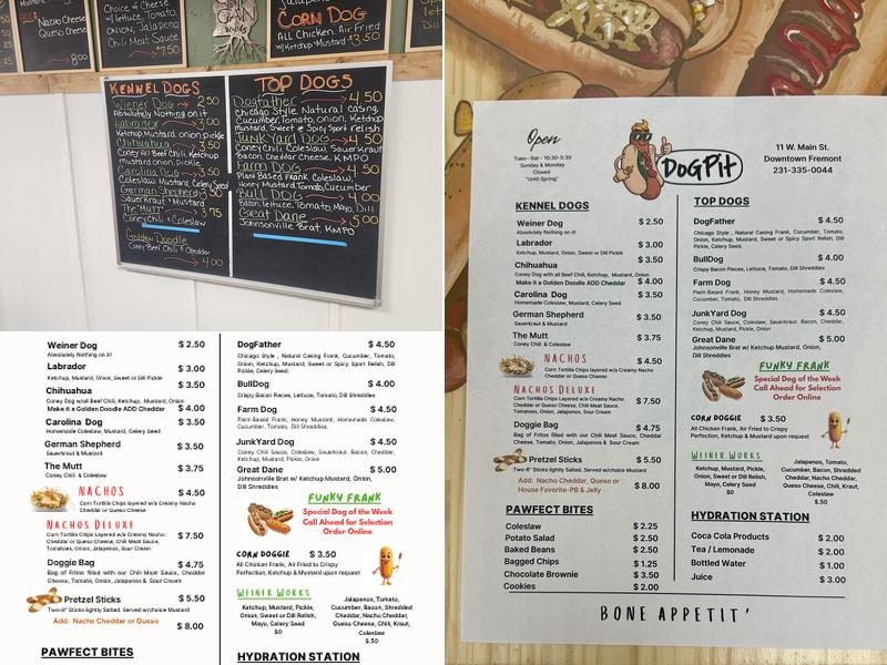 DogPit Menu