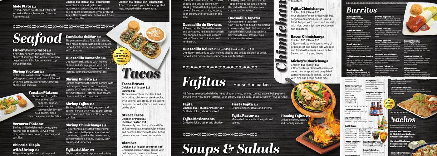GDL Mexican Restaurant Menu