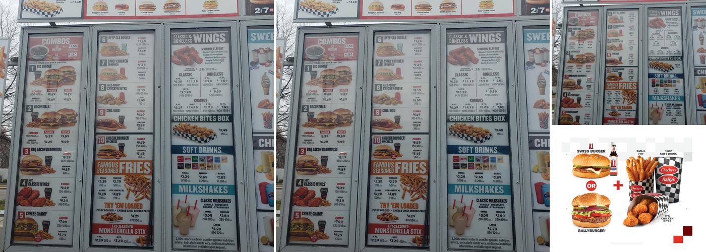 Checkers Menu