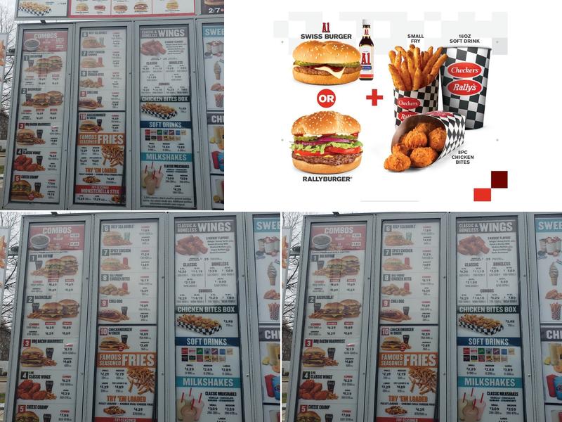 Checkers Menu