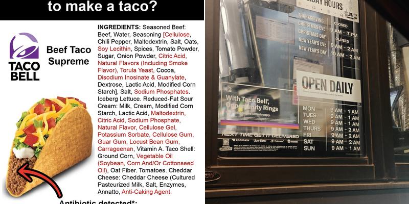 Taco Bell Menu