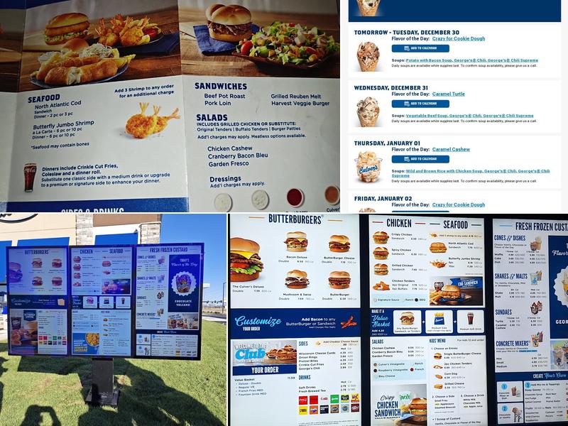 Culver’s Menu