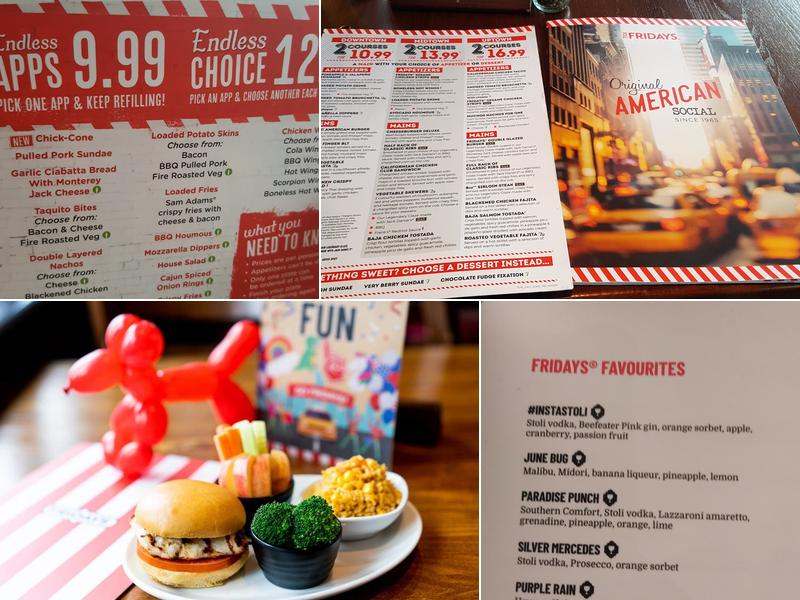 TGI Fridays - Nottingham Menu