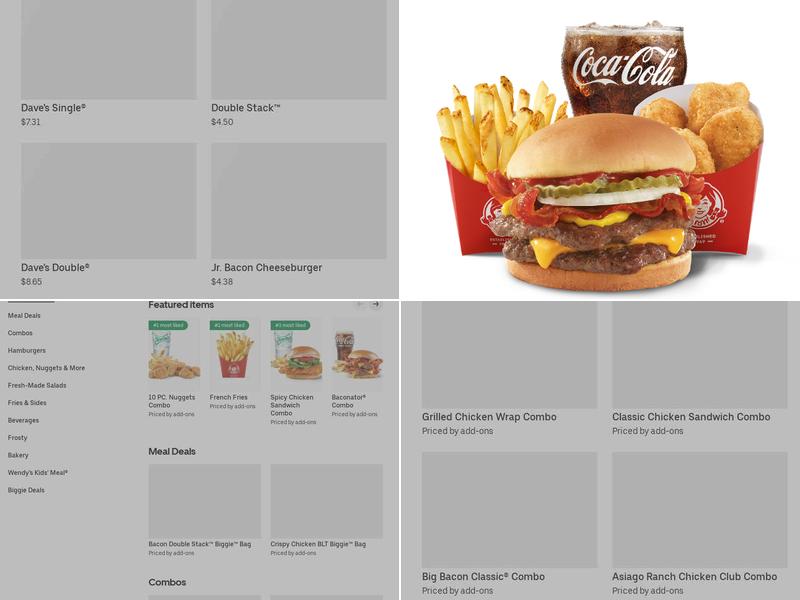 Wendy's Menu