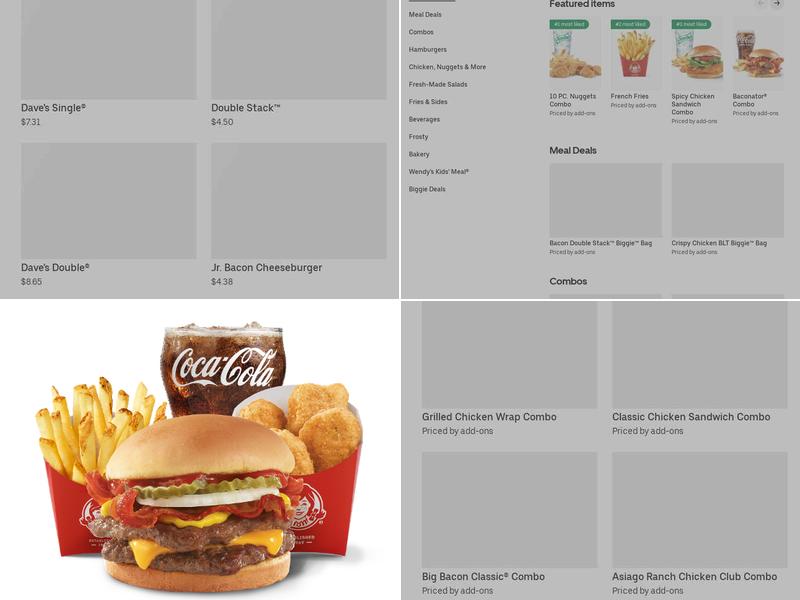 Wendy's Menu