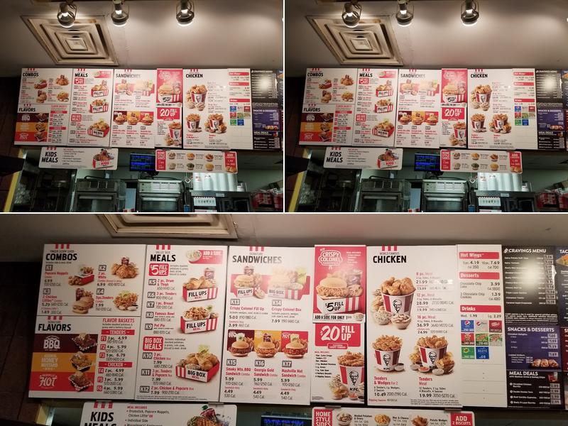 KFC Menu