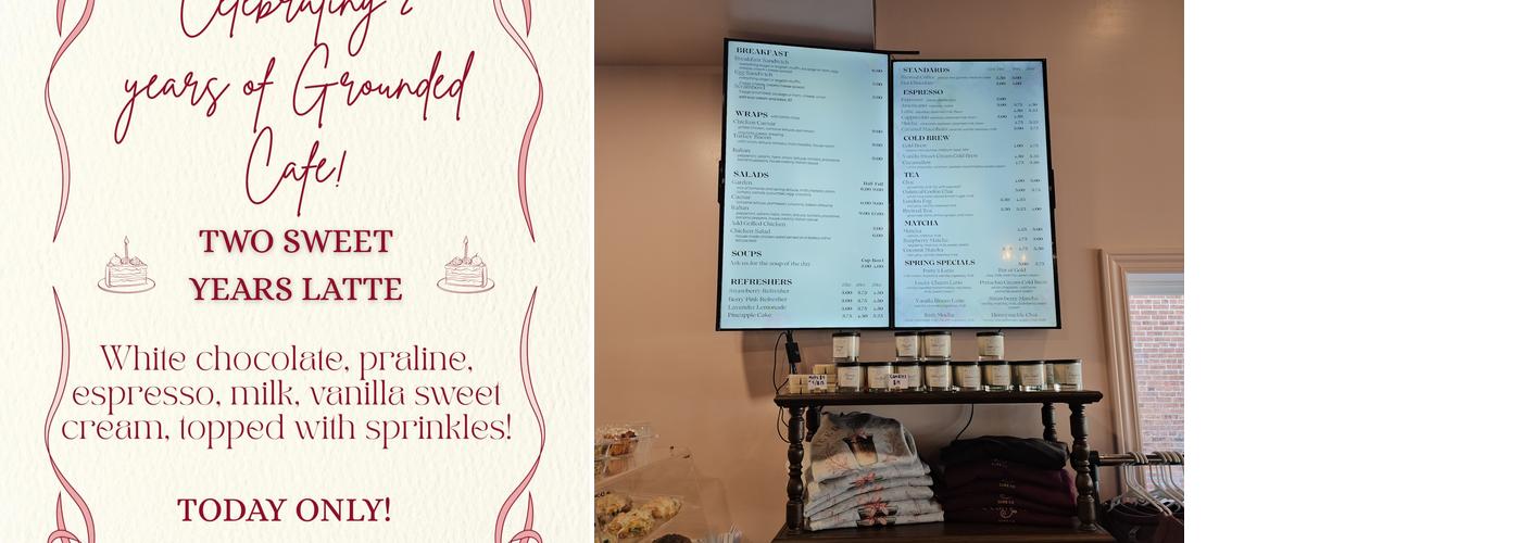 Grounded Cafe Menu