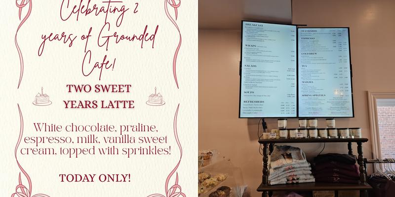 Grounded Cafe Menu
