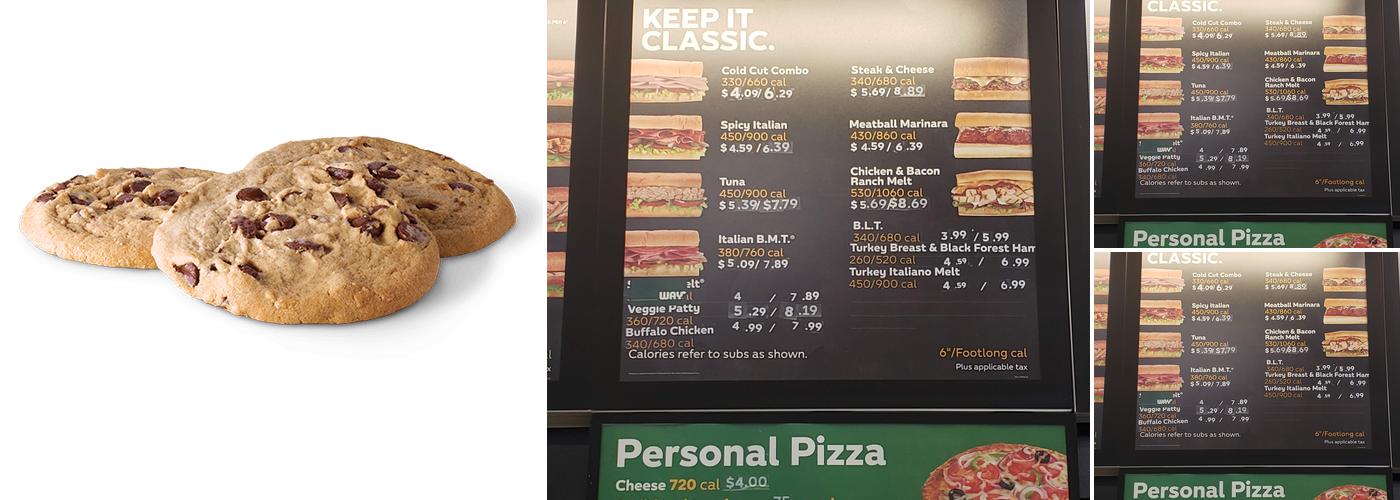 Subway Menu