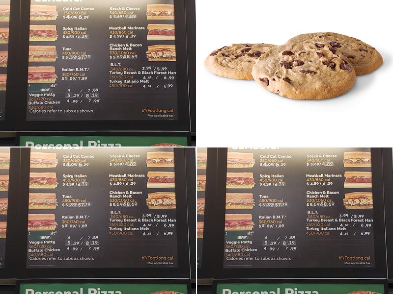 Subway Menu