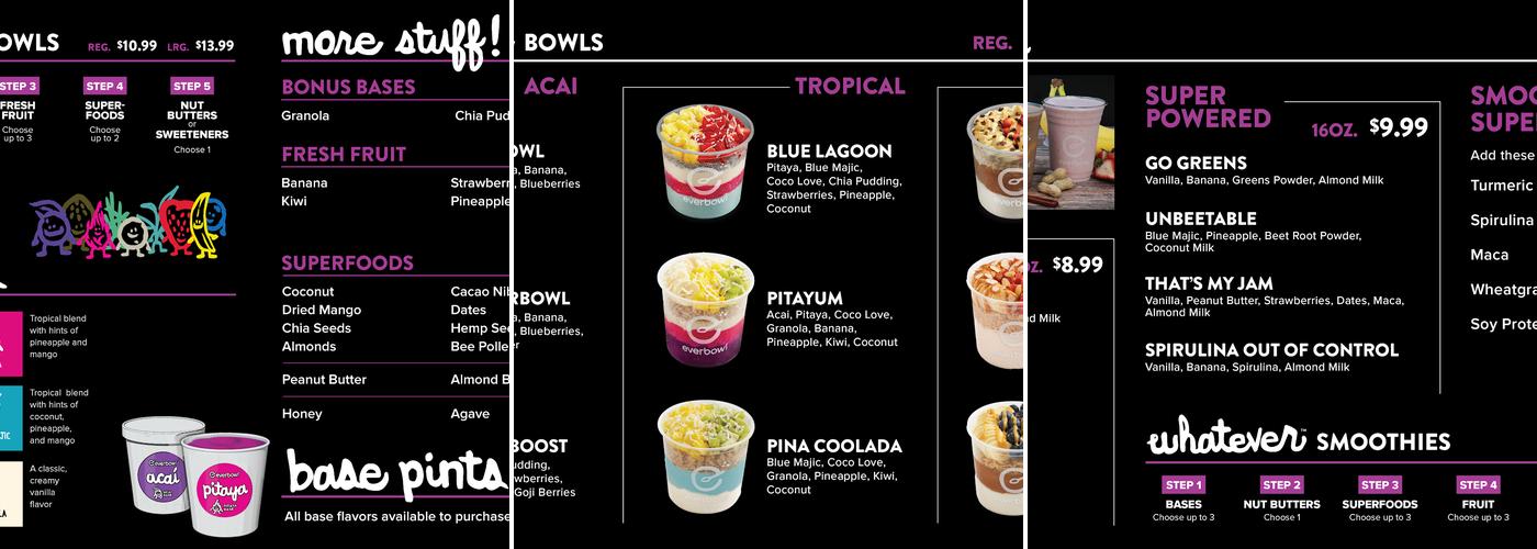 everbowl Menu