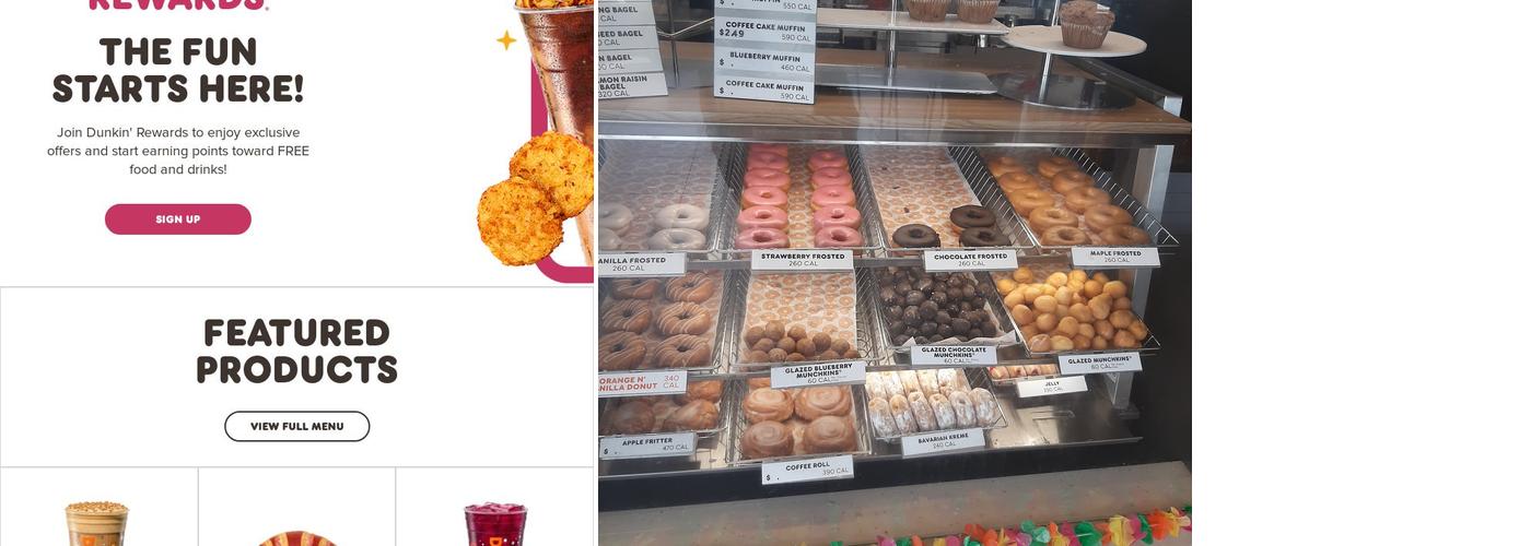 Dunkin' Menu