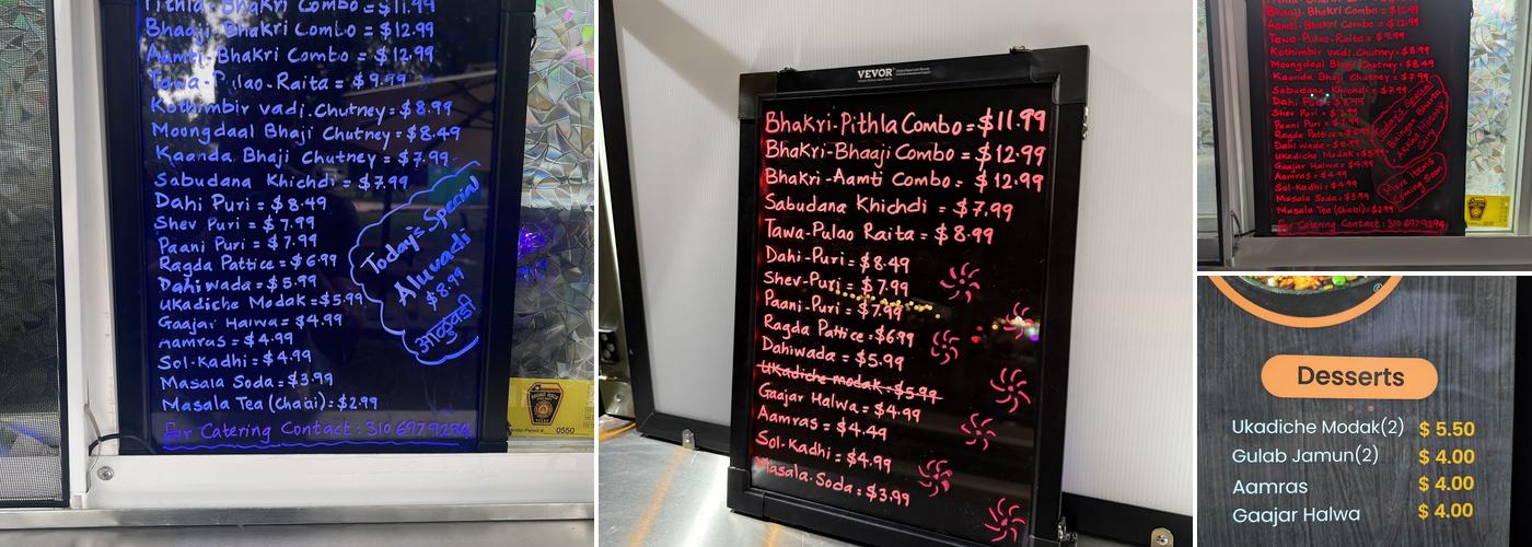Madhuri's Kitchen Menu