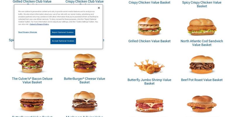 Culver’s Menu