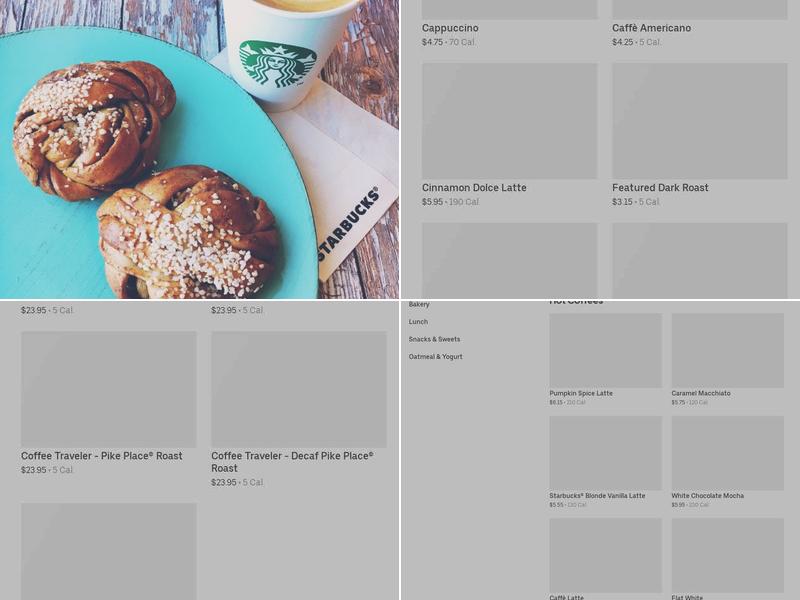 Starbucks Menu