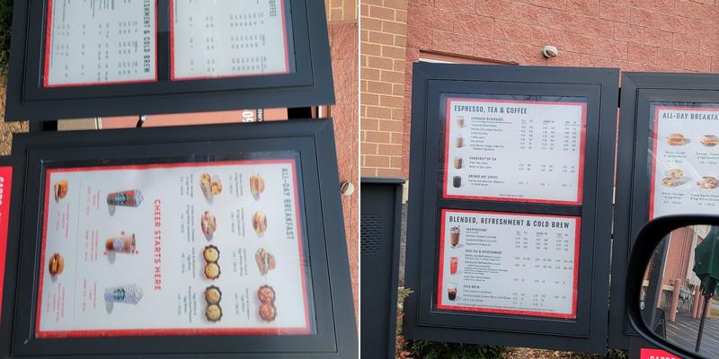 Starbucks Menu