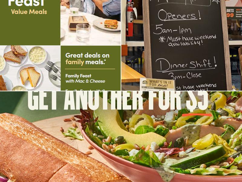 Panera Bread Menu