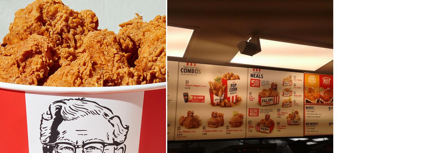 KFC Menu