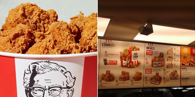 KFC Menu