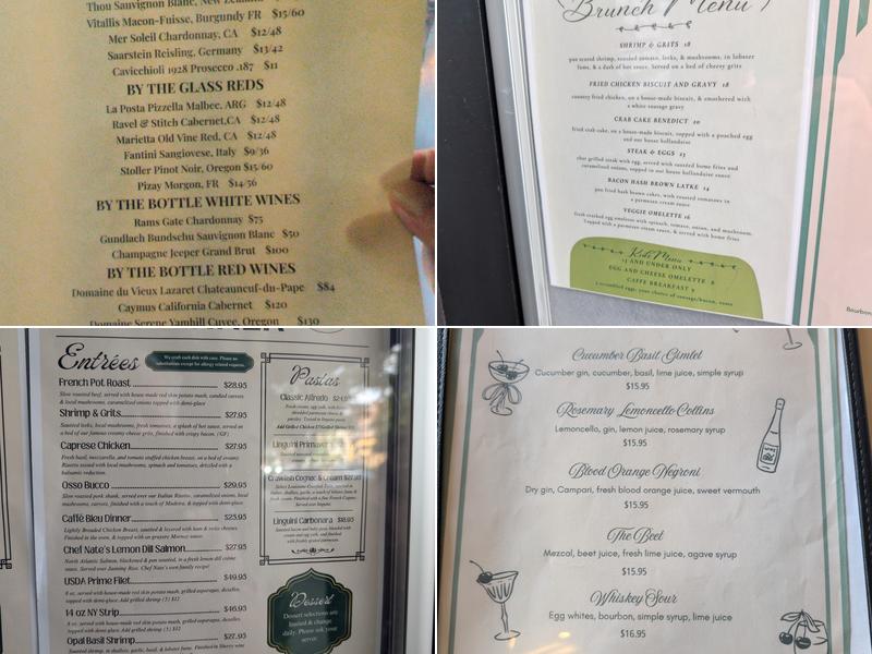 Caffè REL Menu