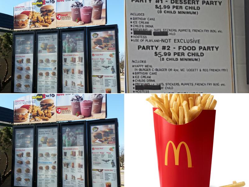 McDonald's Menu