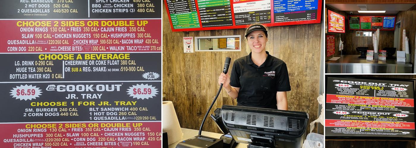 Cook Out Menu