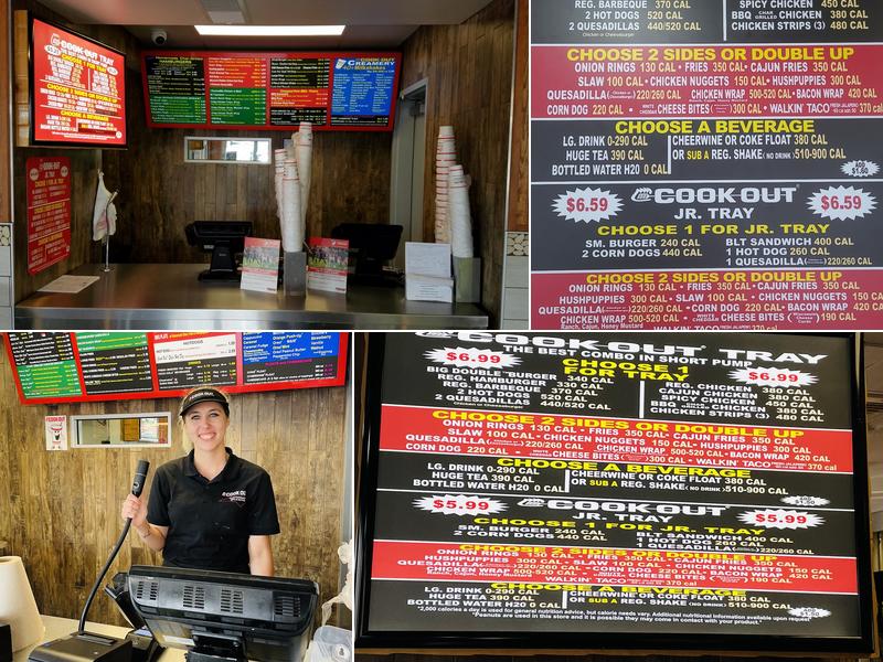 Cook Out Menu