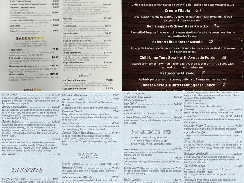 Cafe K Menu