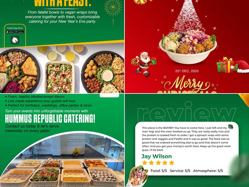 Hummus Republic 10490 Owings Mills Blvd suite 108, Owings Mills