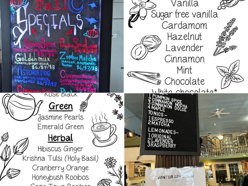 Sleeper Coffee Menu