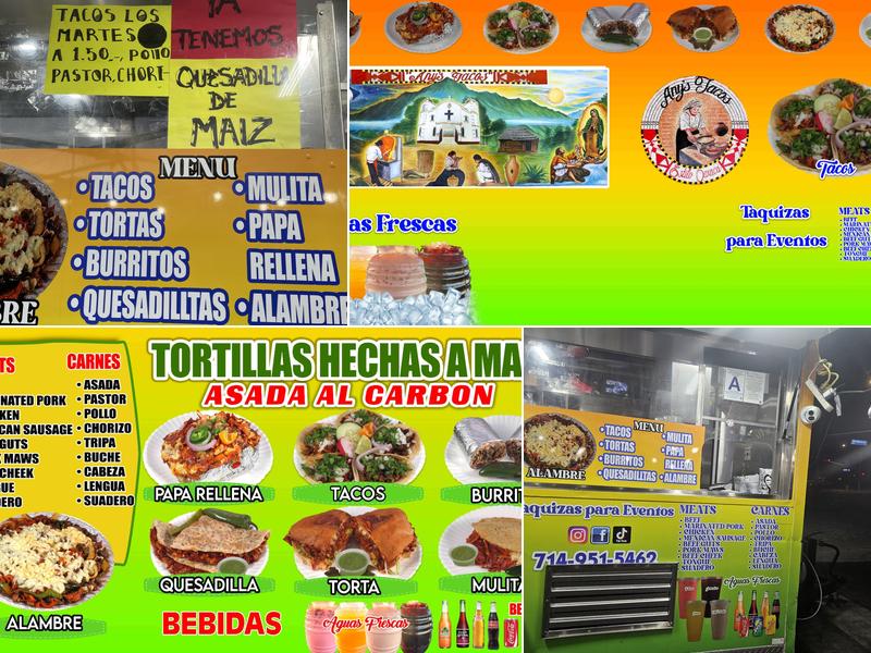 Any's Tacos Menu
