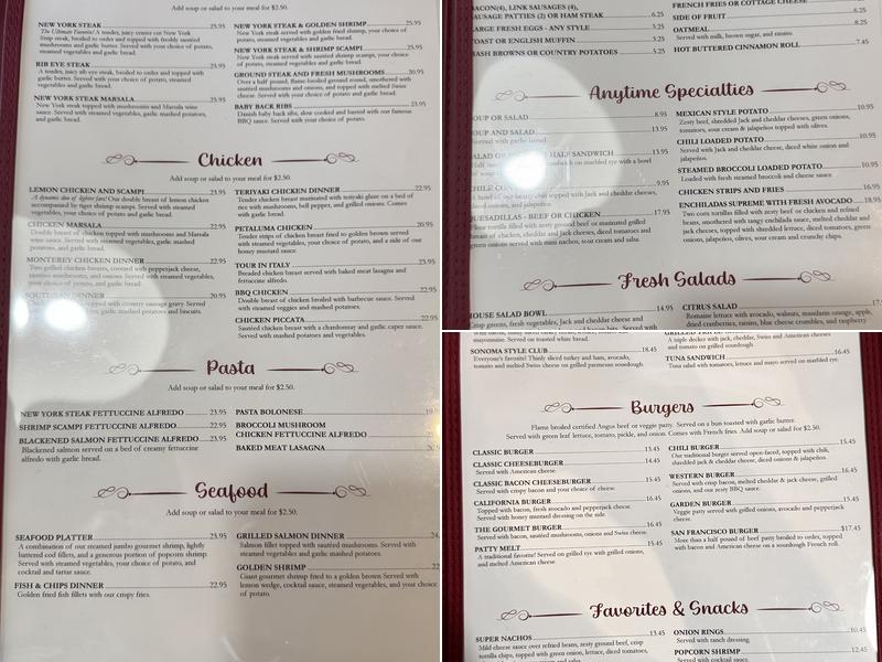 Peppers Healdsburg Menu