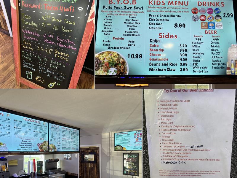 Taco Bros Menu