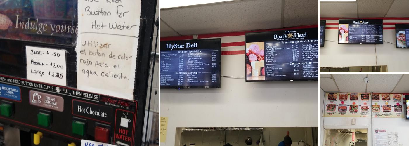 Hy Star Menu