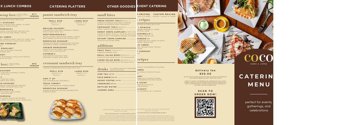 Coco Crepes & Coffee Menu