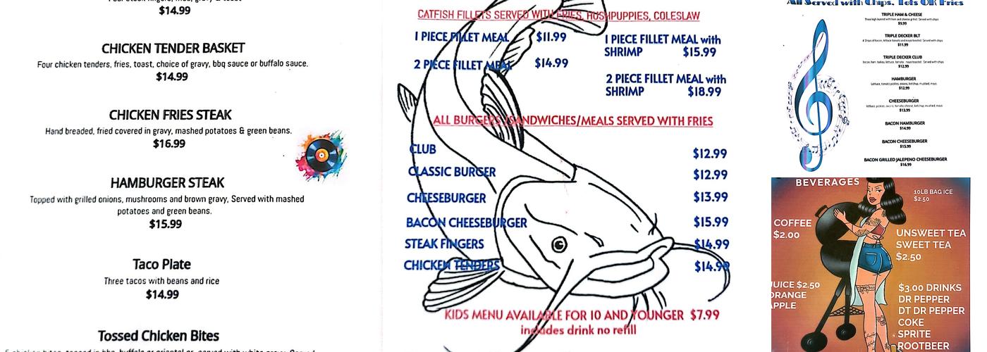 Fat Bottom Grills Menu