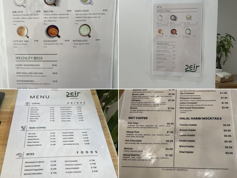 Deir Cafe - Hagan Menu