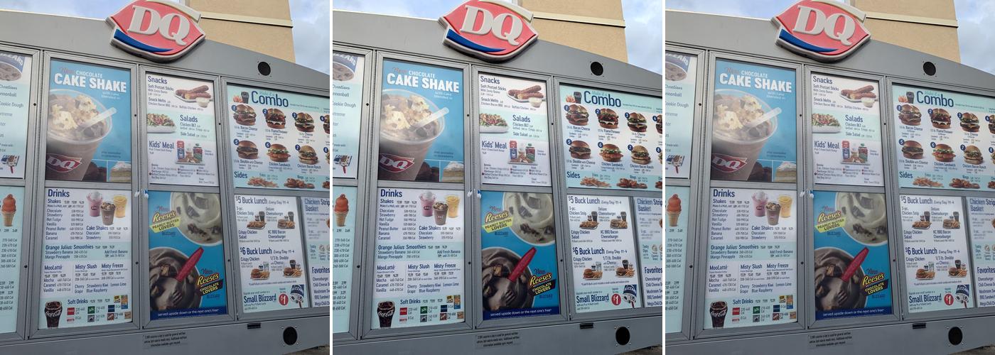 Dairy Queen Menu