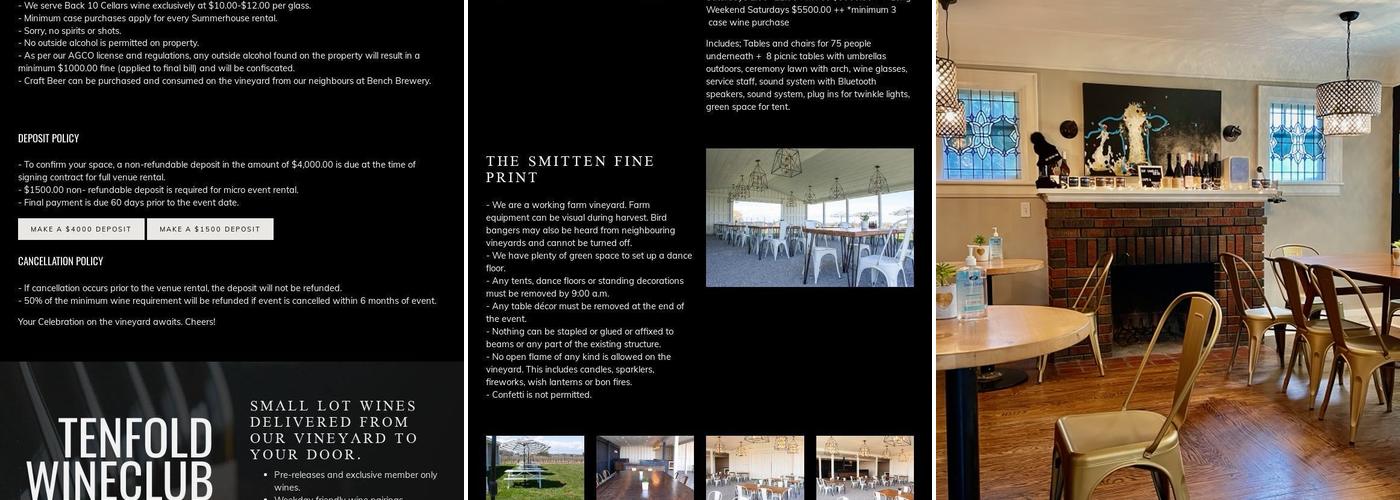 Back 10 Cellars Menu