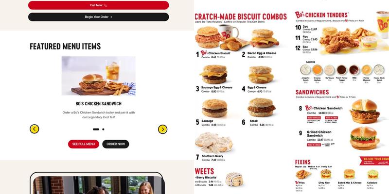 Bojangles Menu