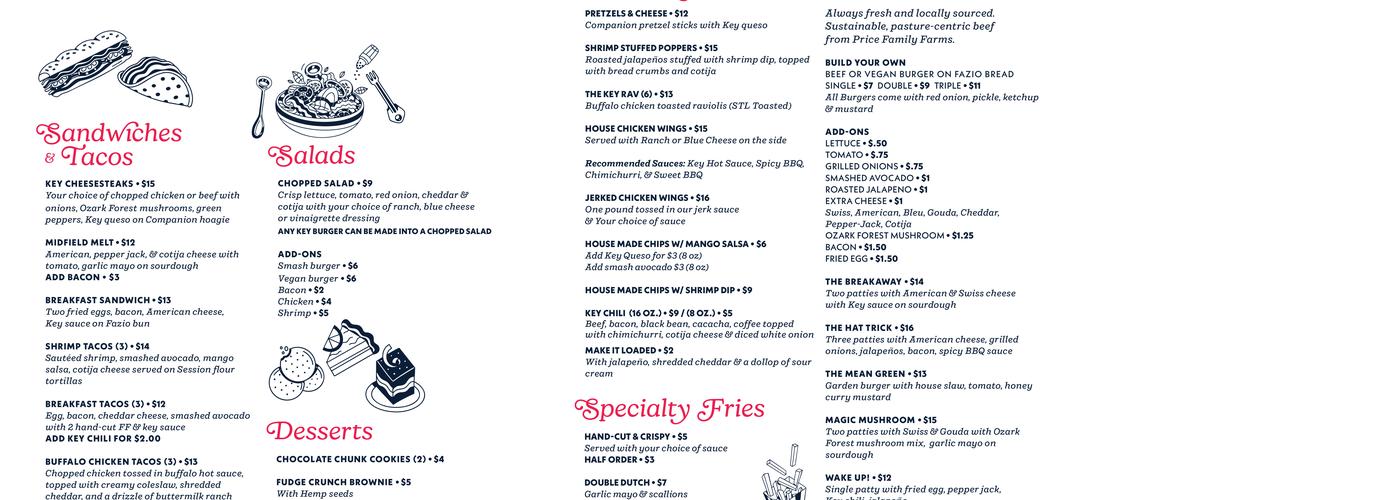 The Key STL Menu