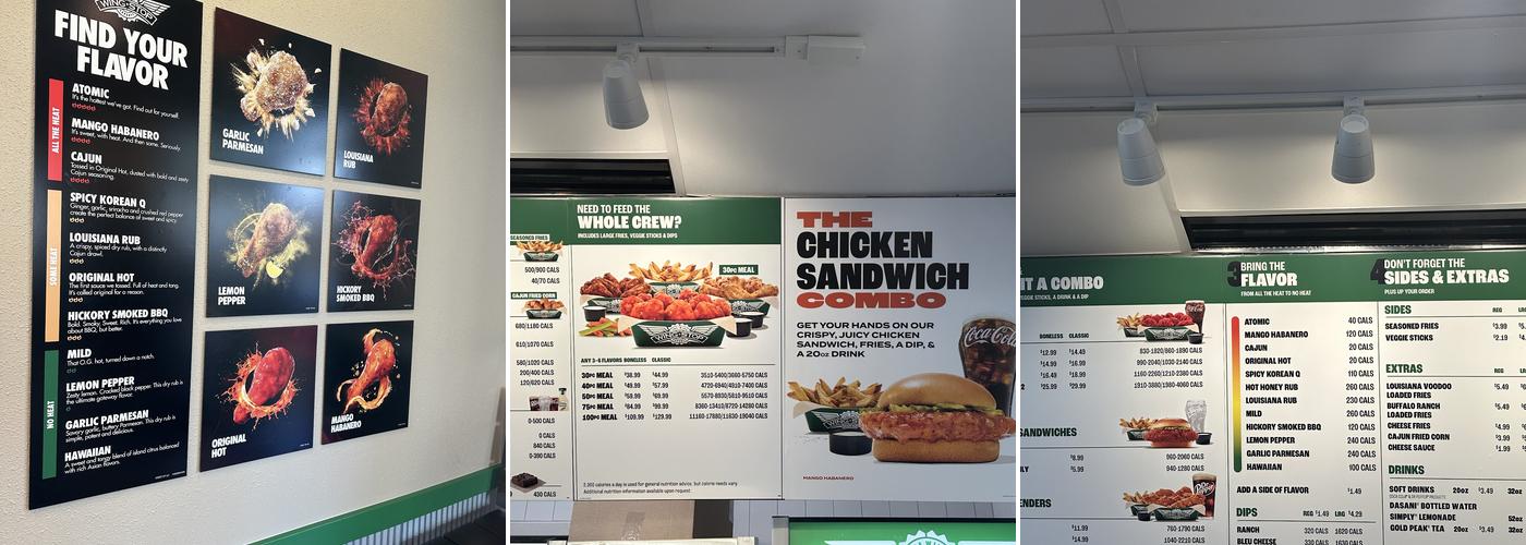 Wingstop Menu