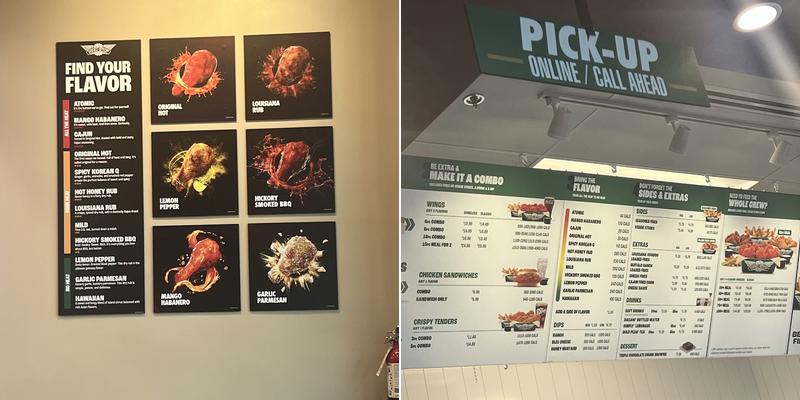 Wingstop Menu
