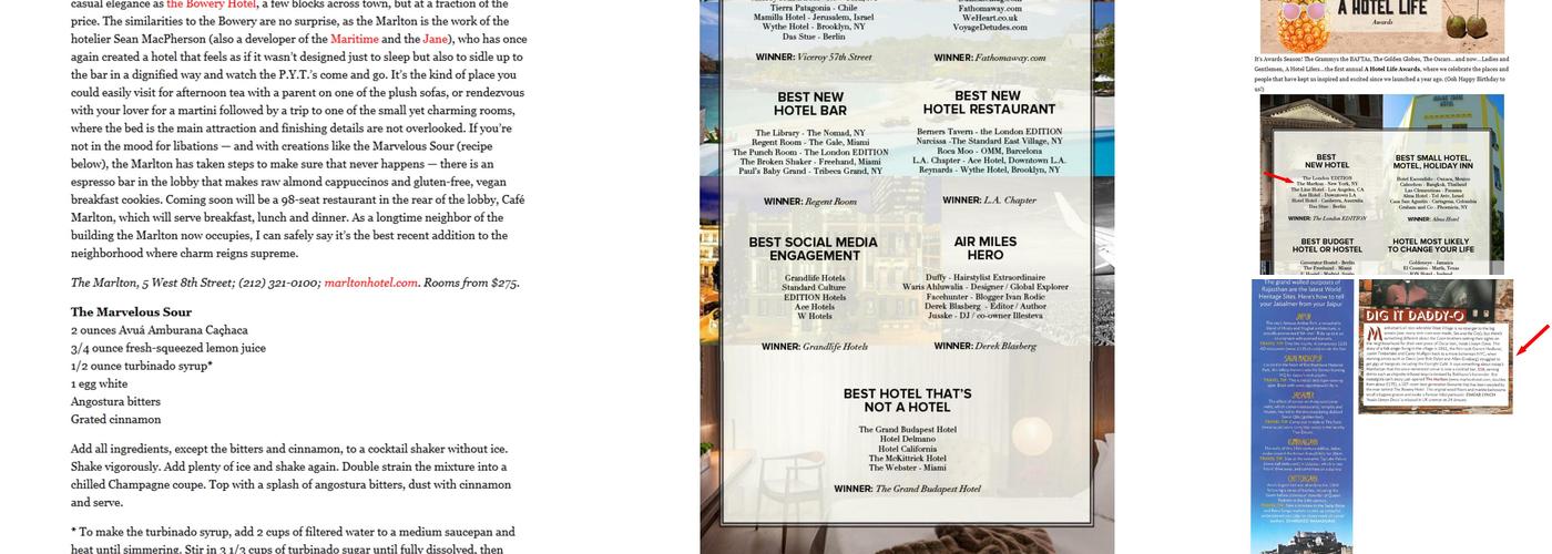Margaux Menu