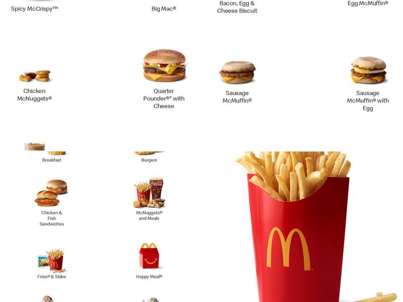 McDonald's Menu