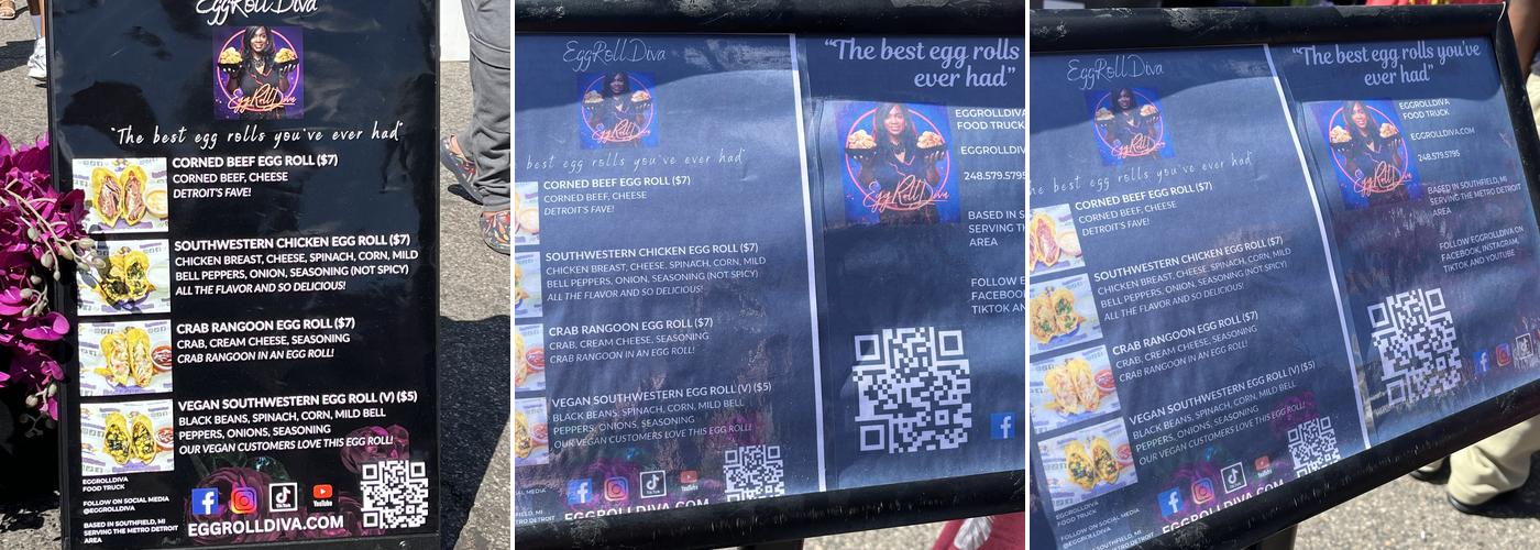 EggRollDiva Menu