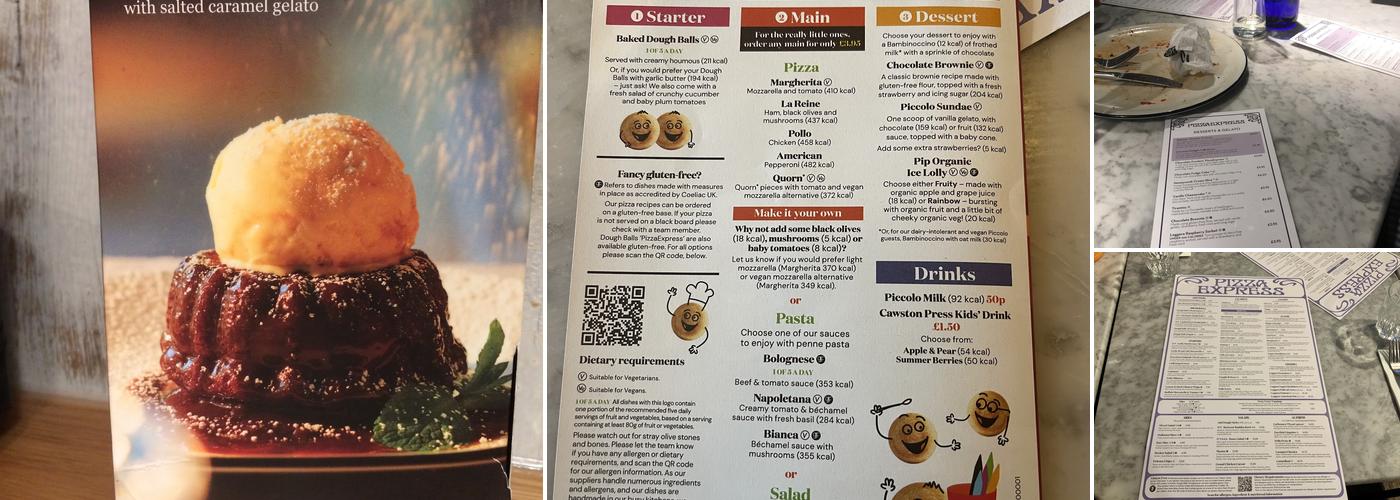 Pizza Express Menu
