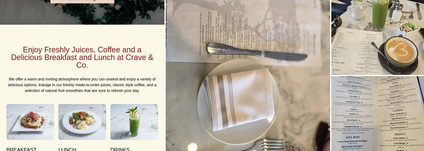 Crave & Co. Menu